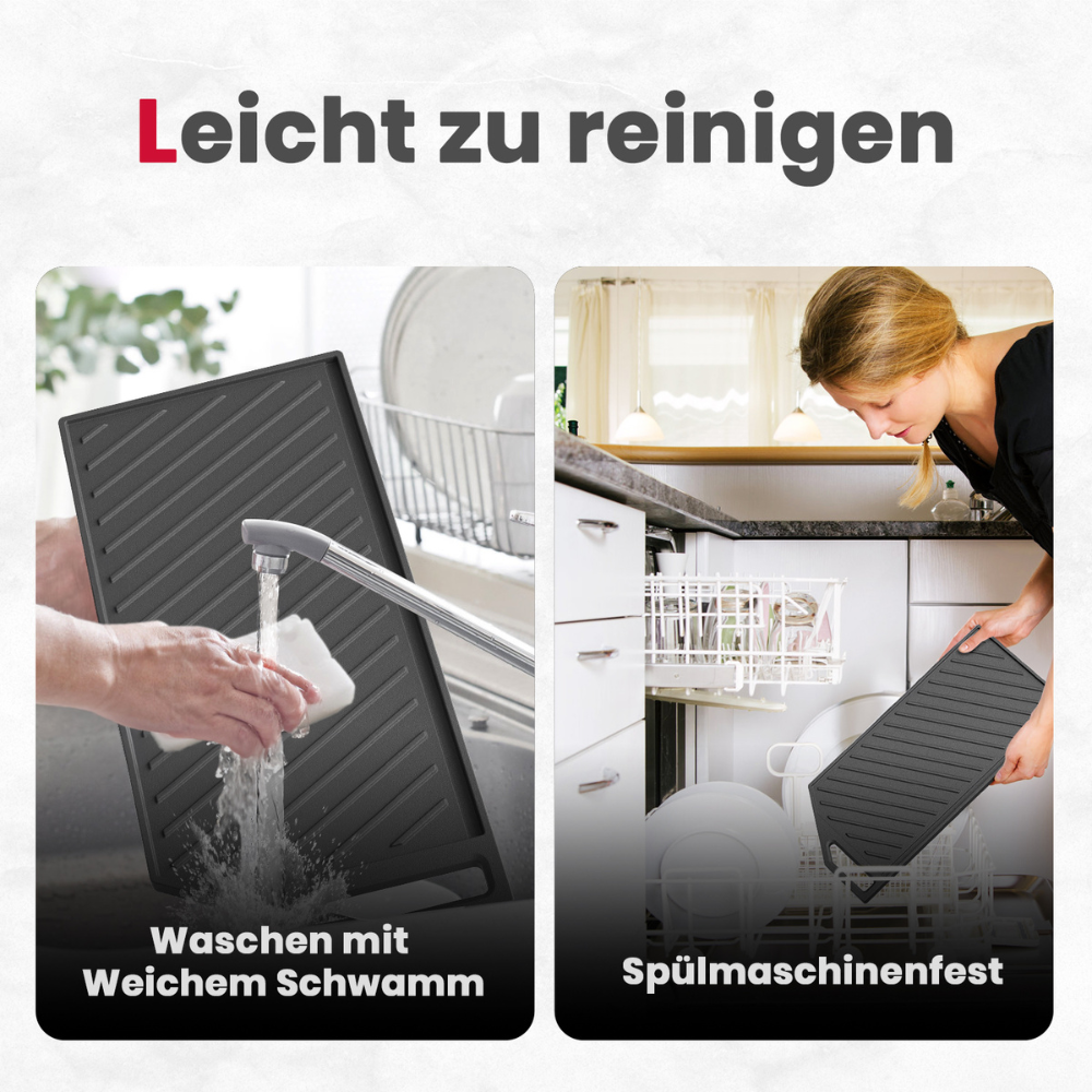 Glazen gaskookplaat van 76 cm