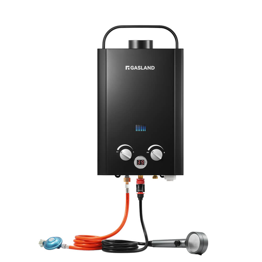 Propangas Gas Durchlauferhitzer - 6L 50mbar LPG Gasdurchlauferhitzer Instant Gasdusche für Camping