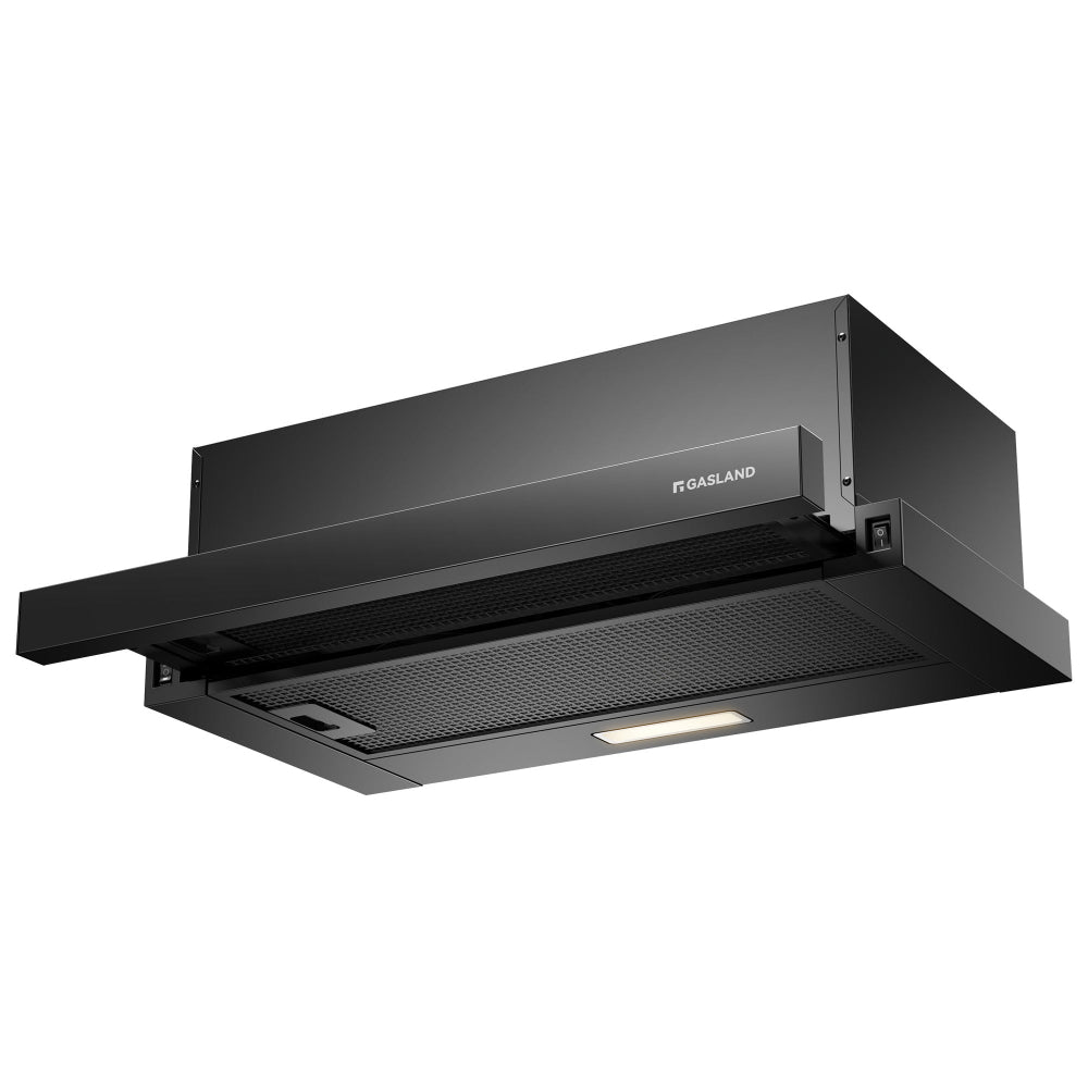 60 cm Schwarz Flache Einbau-Dunstabzugshaube