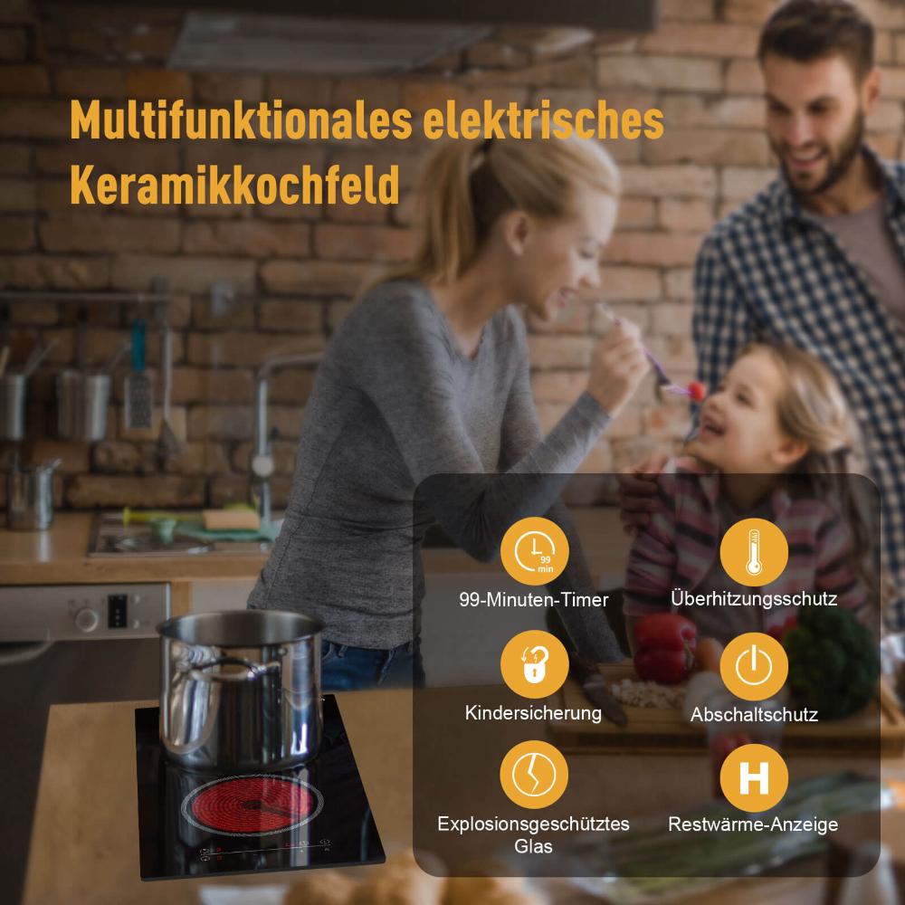 GASLAND Einbaukochfeld 2 Platten Glaskeramik Kochfeld für den Großhandel