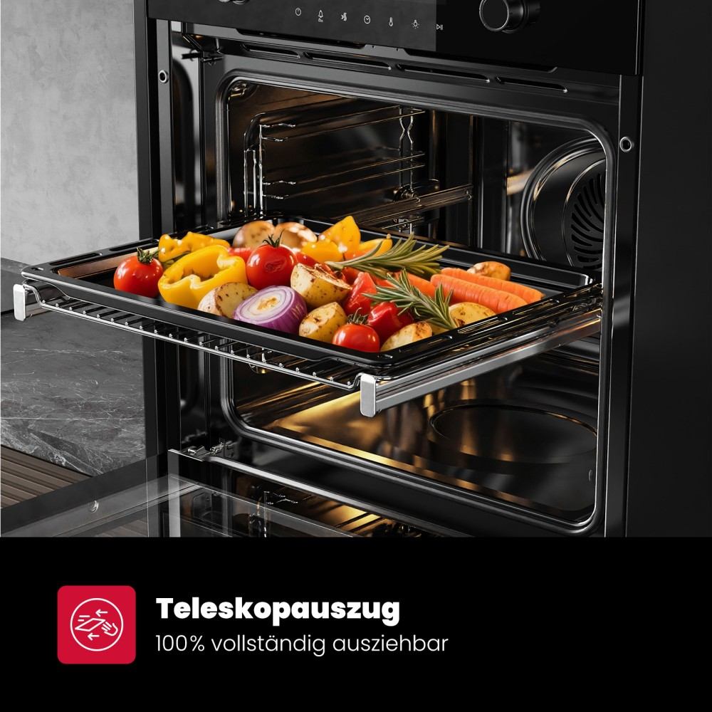 60cm Silver Electric Built-in Oven
