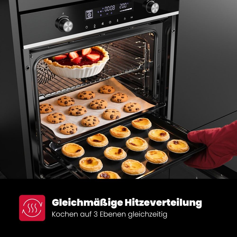 60cm Silver Electric Built-in Oven