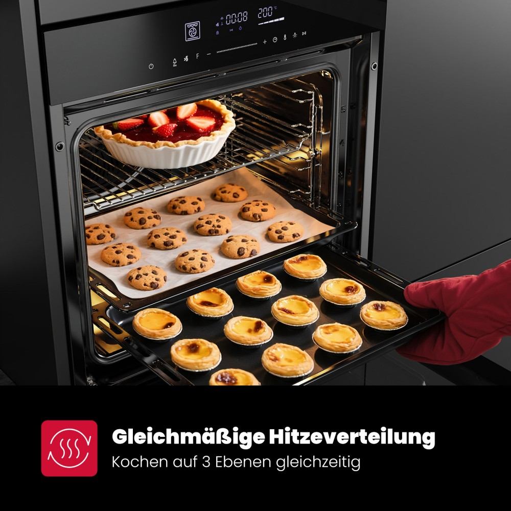 60cm Silver Electric Built-in Oven