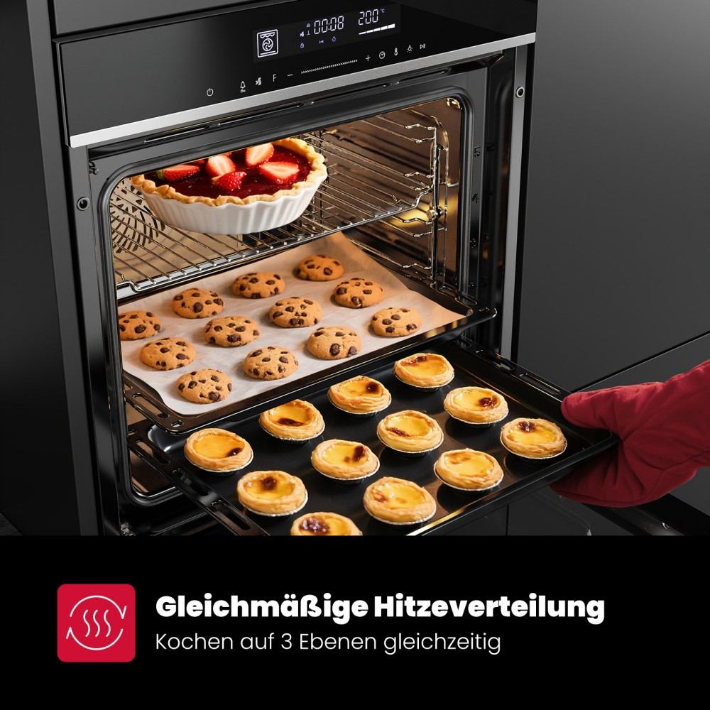 60cm Silver Electric Built-in Oven