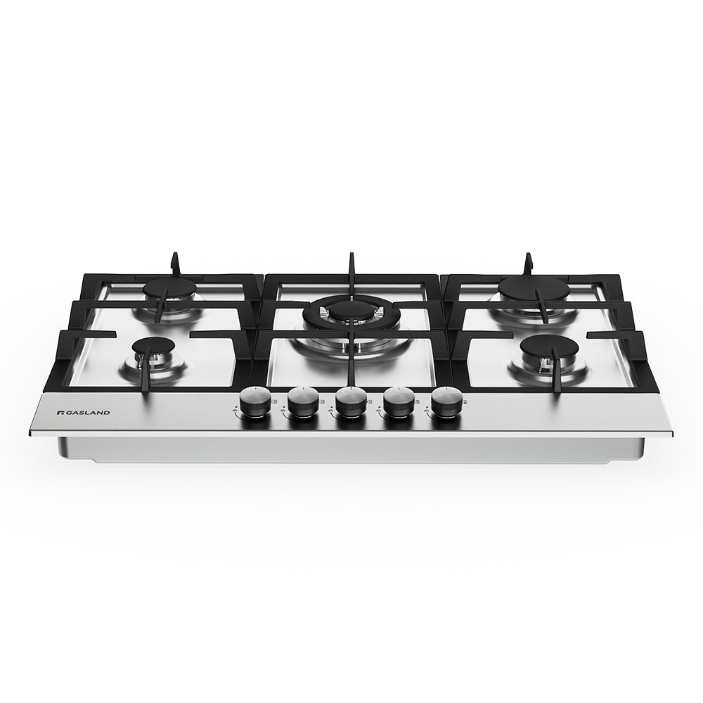 76cm 5 Flammig Edelstahl Einbau Gaskochfeld