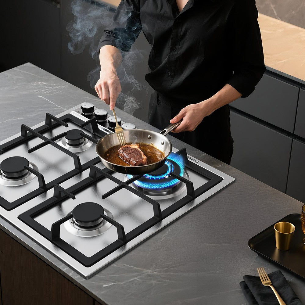 GASLAND 30cm inbouw glazen gaskookplaat