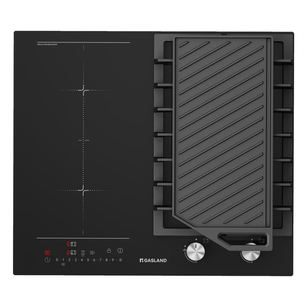 60 cm Gas-Induktions-Kochfeld mit BBQ-Funktion