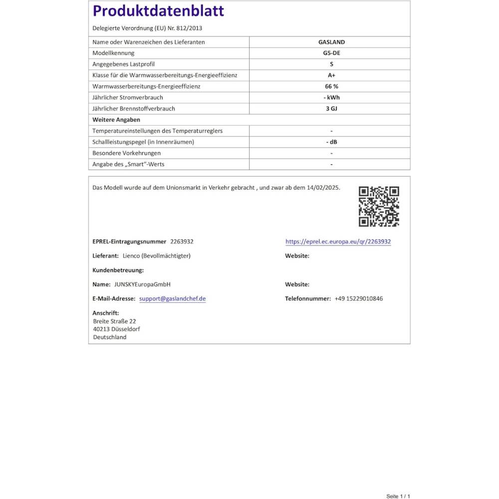 Premium 5L Propangas-Durchlauferhitzer mit Pumpe – 50 mbar