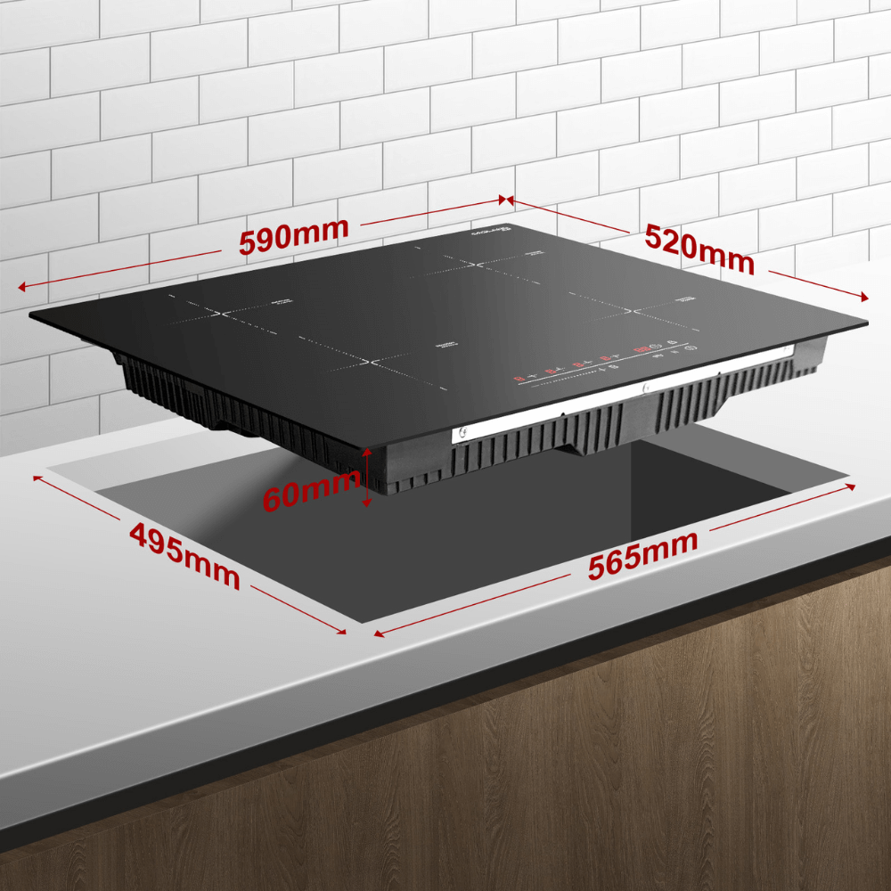 Touch-inductiekookplaat van 60 cm