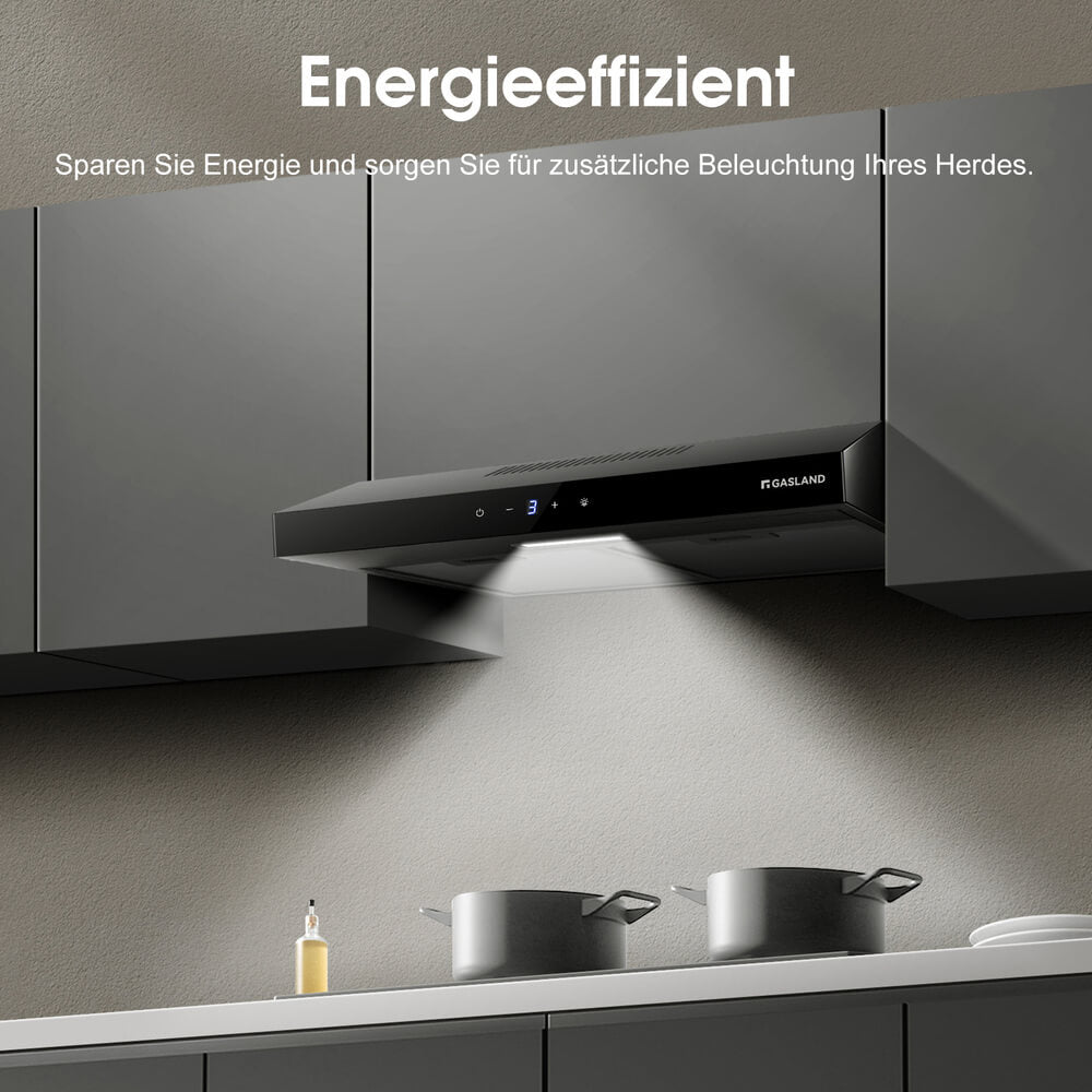 Dunstabzugshaube 60cm 202 m³/h Umluft für den Großhandel