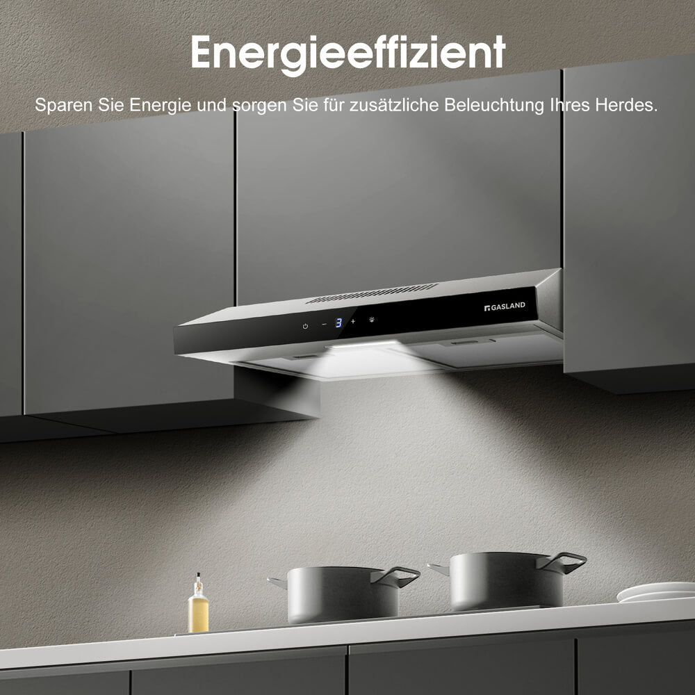 Dunstabzugshaube 60cm Umluft Silberne