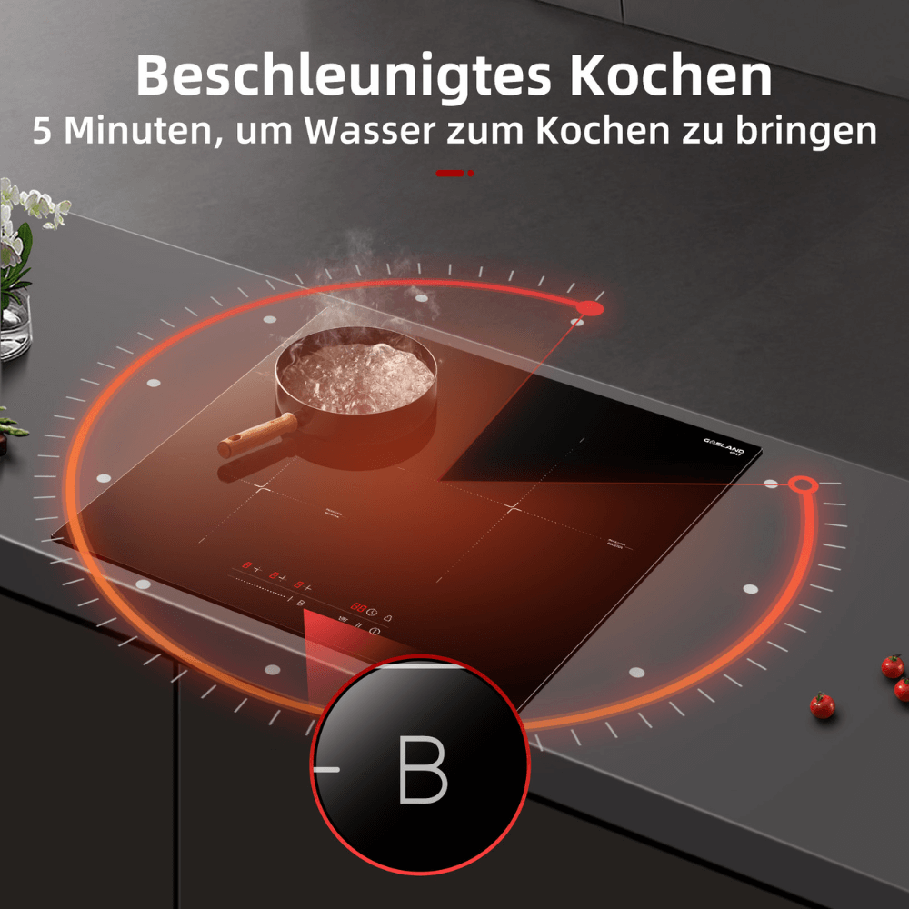 60 cm 3Zonen Induktionskochfeld