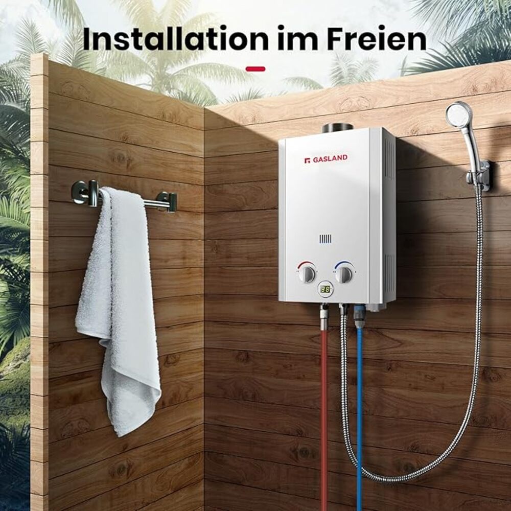 GASLAND 10L Gas Instantaneous Water Heater - 50mbar