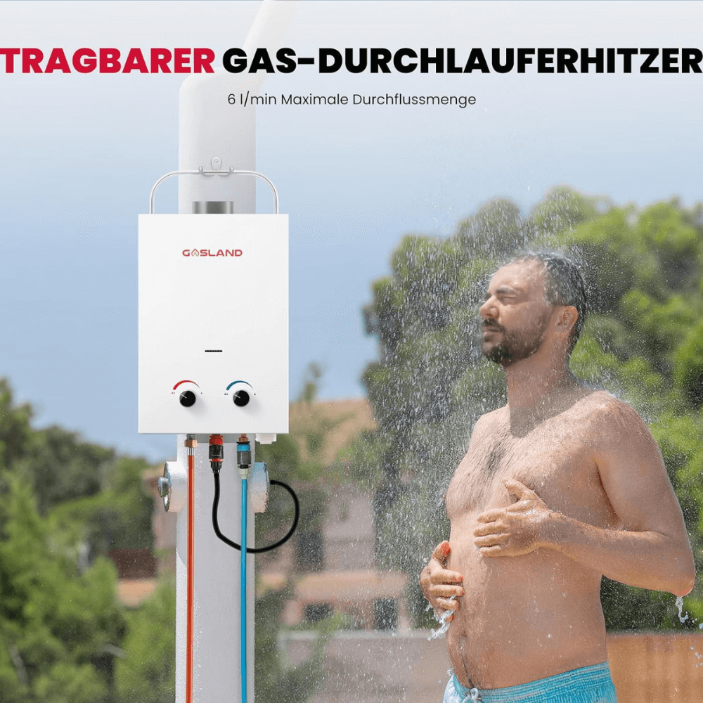 Classic Gas Durchlauferhitzer - Propangas 6L 50mbar  [Energieklasse A+]