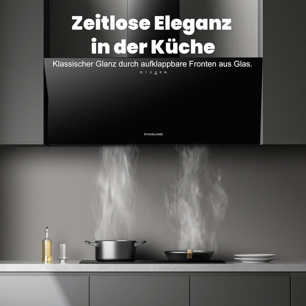 Wall-mounted extractor hood 60 cm Black 