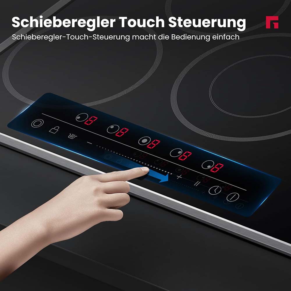 77cm Glaskeramikkochfeld - 5 Kochzonen