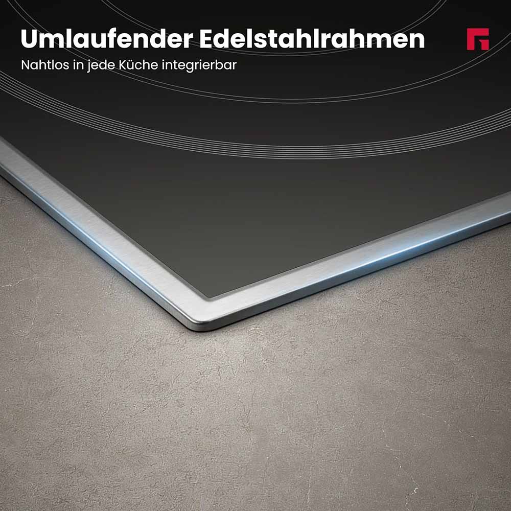 90cm Glaskeramikkochfeld - 5 Kochzonen