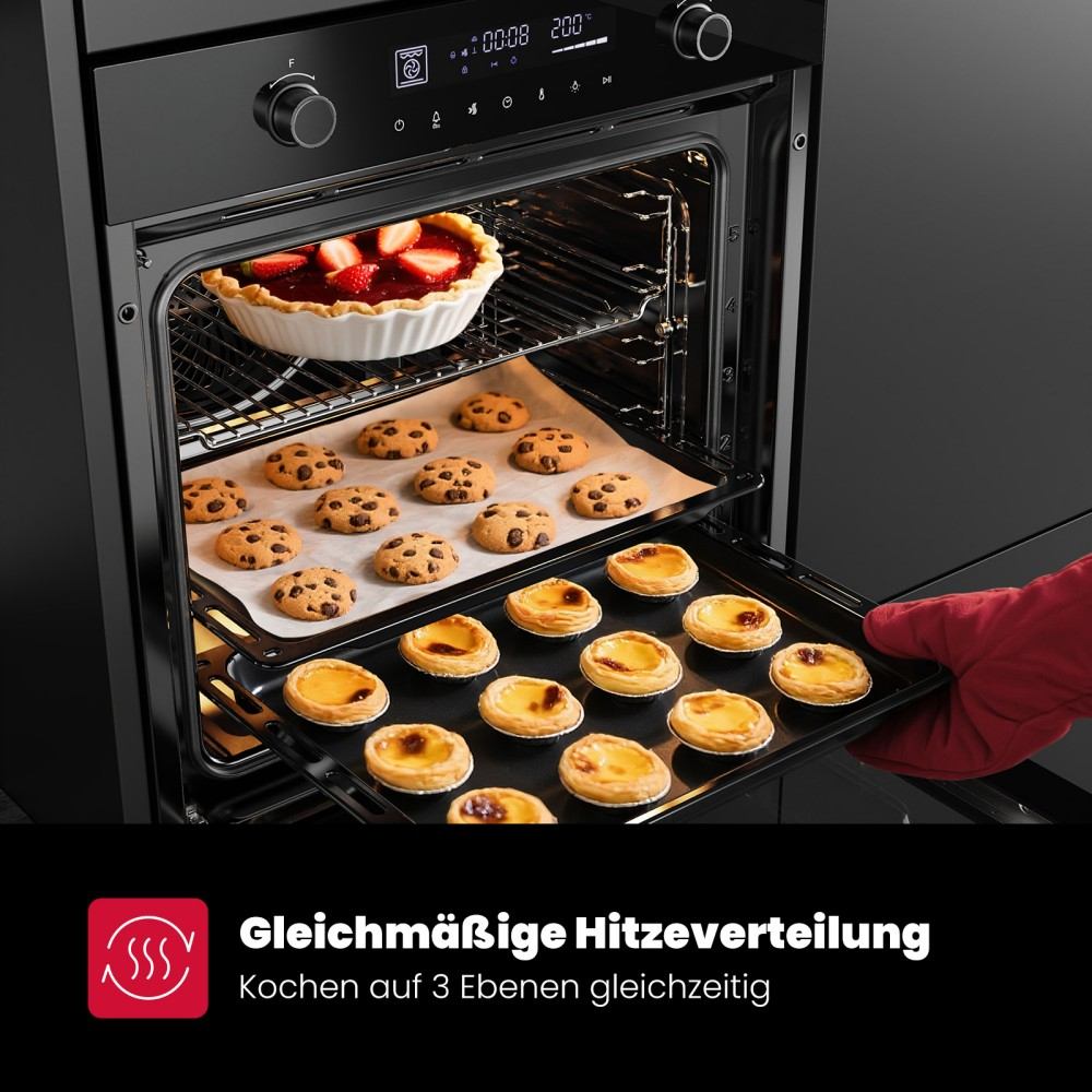 60cm Silver Electric Built-in Oven