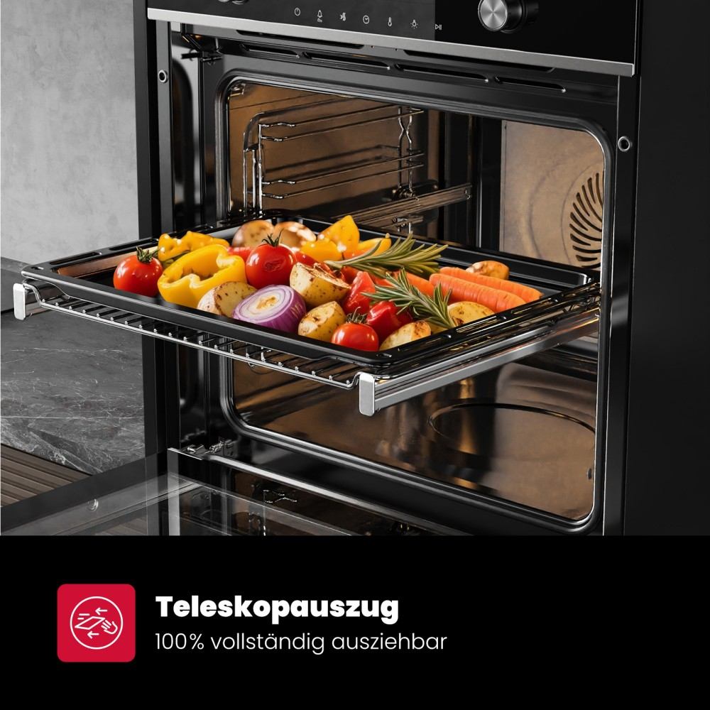 60cm Silver Electric Built-in Oven