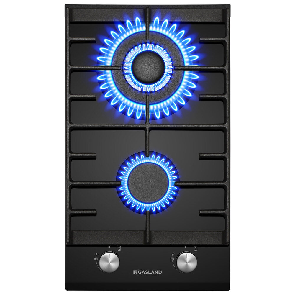 Glass Gas Hob 30 cm Black