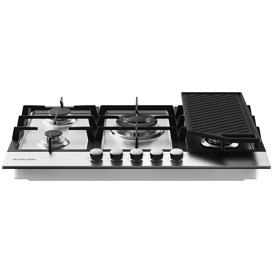 68cm inbouw gaskookplaat - RVS 5 vlammen