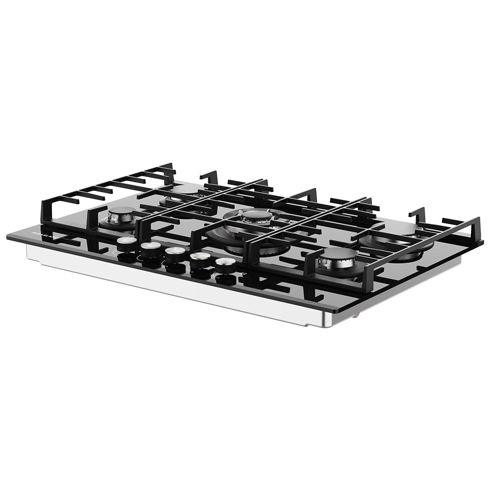 76cm glass gas hob