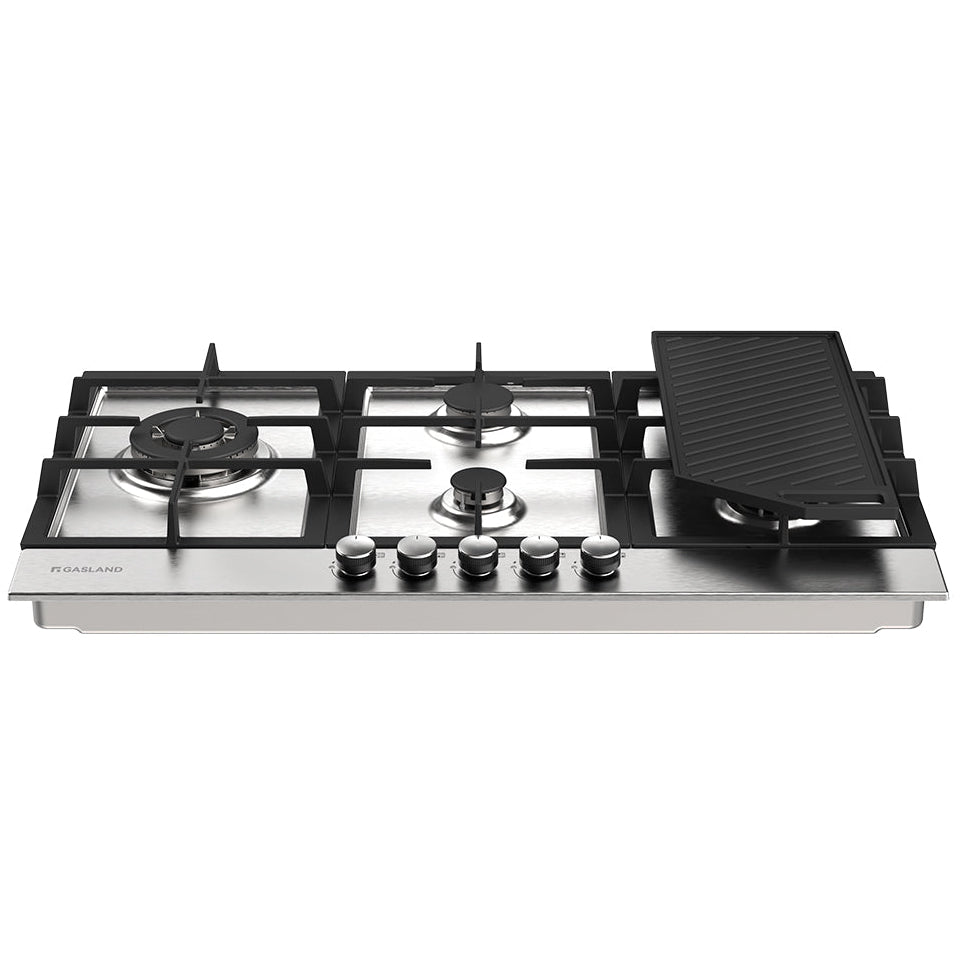 87cm Einbau Gaskochfeld - Edelstahl 5 Flammig