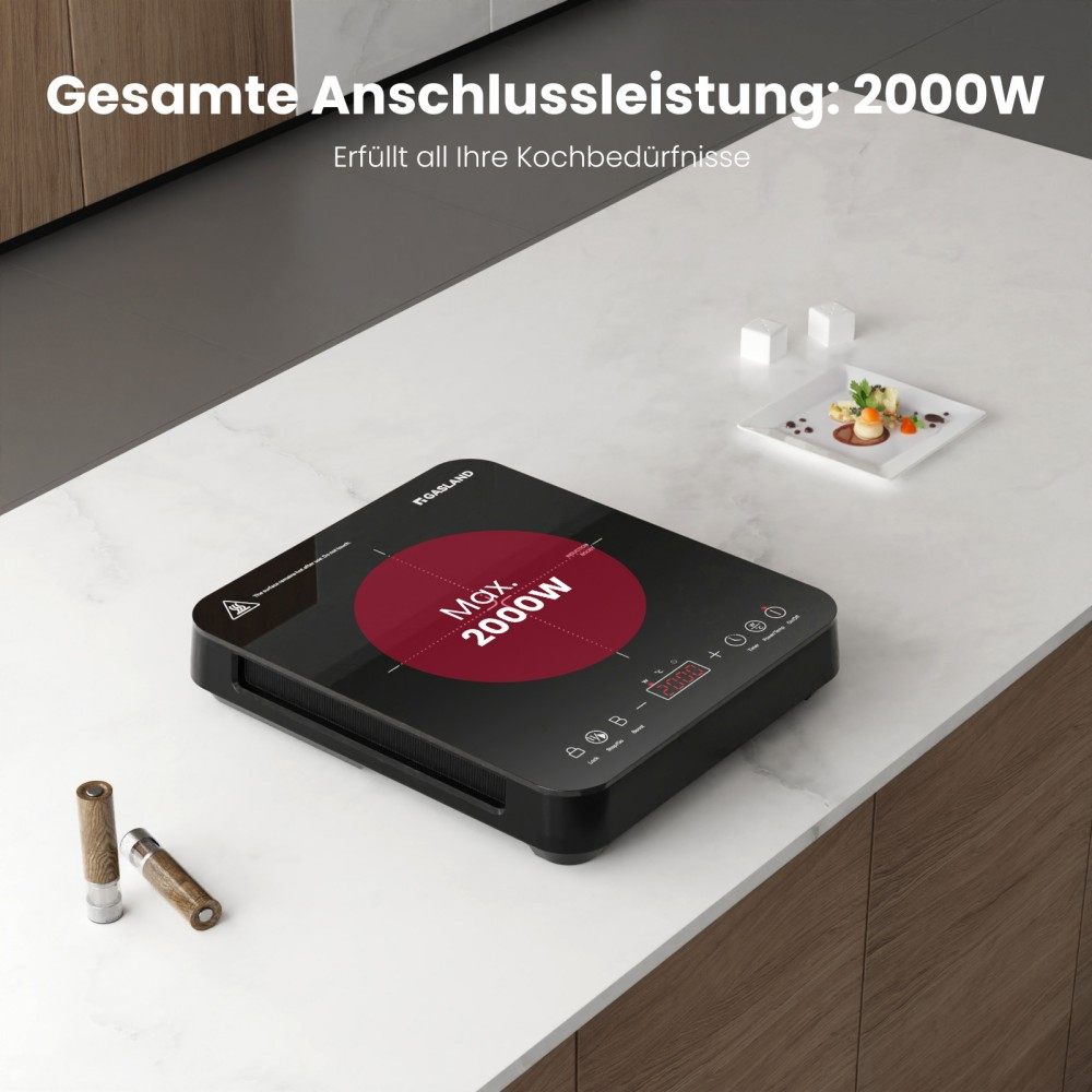 2000W Portable Ultra-Thin Single Zone Induction Cooker 