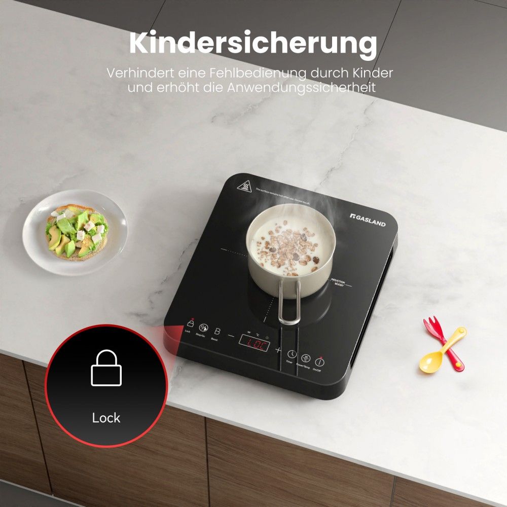 2000W Portable Ultra-Thin Single Zone Induction Cooker 