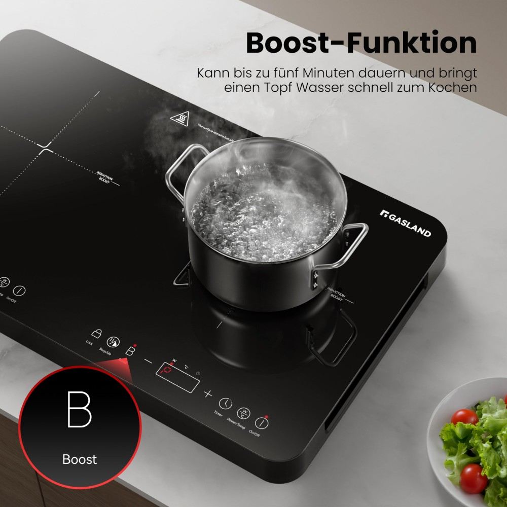 2000W Portable Ultra-Thin Single Zone Induction Cooker 