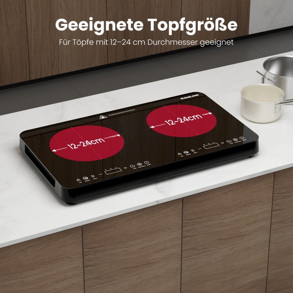 2000W Portable Ultra-Thin Single Zone Induction Cooker 