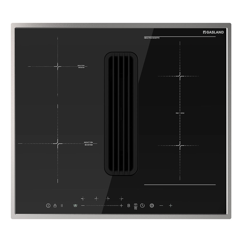 60 cm Induktionskochfeld mit Integriertem Dunstabzug