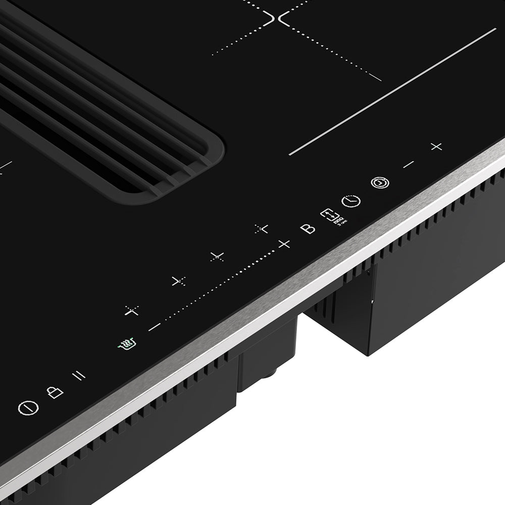 60 cm Induktionskochfeld mit Integriertem Dunstabzug