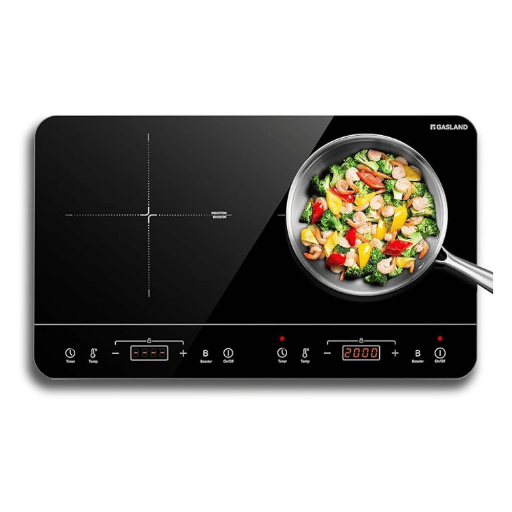 Double induction hob 2 plates with sensor touch