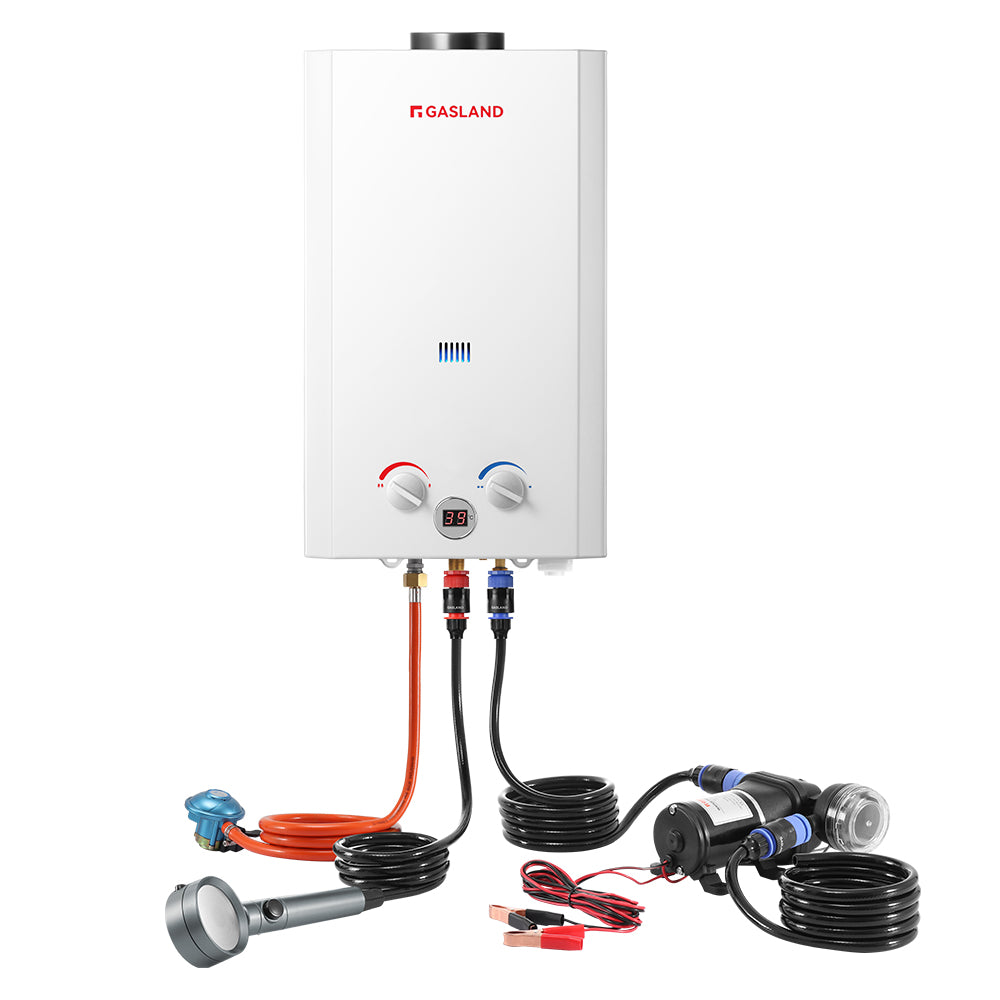 Tankless Gas Durchlauferhitzer Mit Pumpe- Propangas 10L 50mbar [Energieklasse A+]