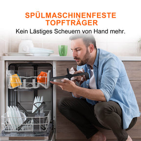 GASLAND Chef GH30BF Glas Gaskochfeld Einbau Glas Kochfeld 2 Flammig, 50mbar, LPG/Erdgas inkl